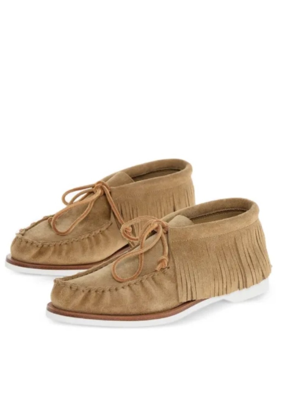 Pierre Hardy Tahoe Suede Fringed Moccasin Loafers